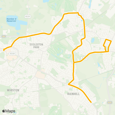 Stagecoach School Routes  map