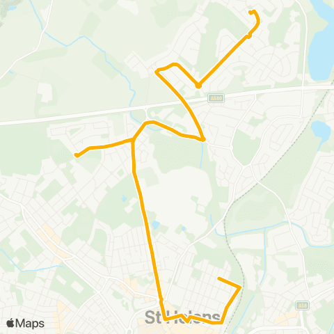Stagecoach School Routes  map