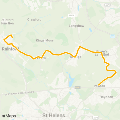 Stagecoach School Routes  map