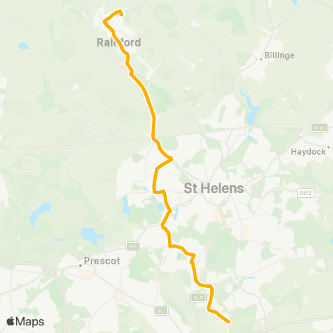 Stagecoach School Routes  map