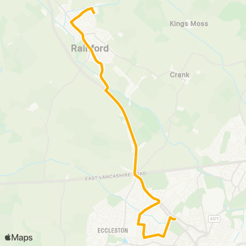 Stagecoach School Routes  map