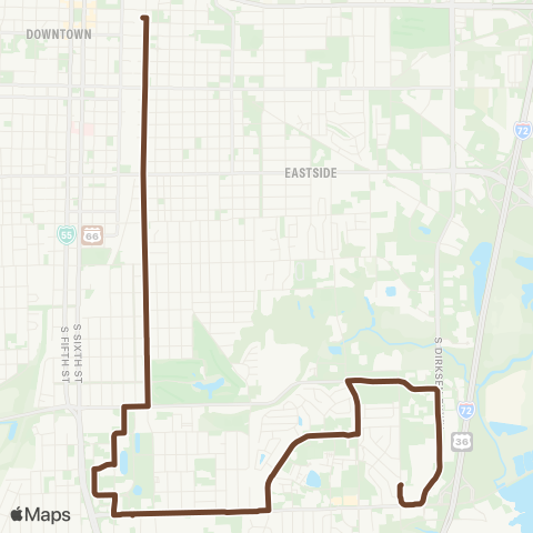 SMTD South 11th / Stevenson map