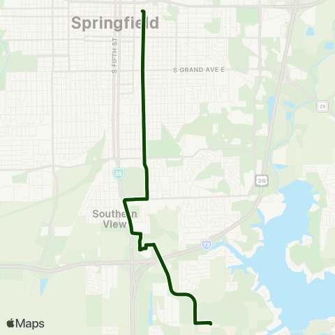 SMTD UIS / LLCC Night Service map