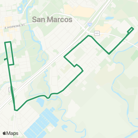 The Bus (San Marcos) Conway / Linda map