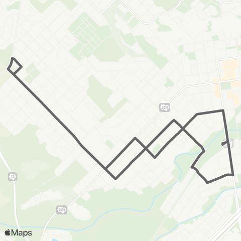 The Bus (San Marcos) Bishop map