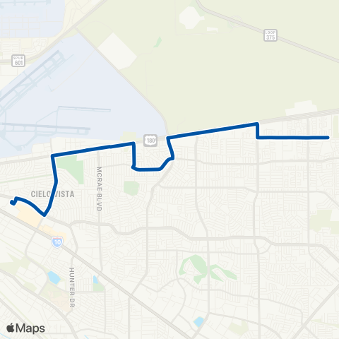 Sun Metro Montana / Turner map