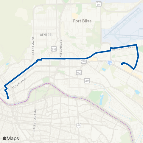 Sun Metro Montana map