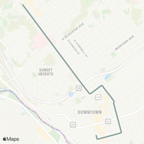 Sun Metro Streetcar UTL map