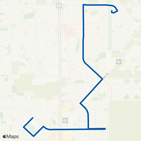 Sun Metro RC Poe Via Montwood map