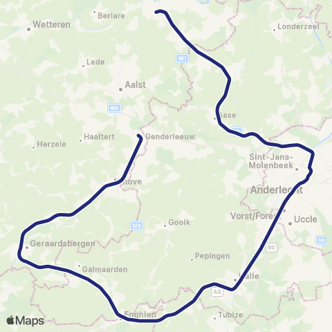 SNCB Schaerbeek - - Grammont map
