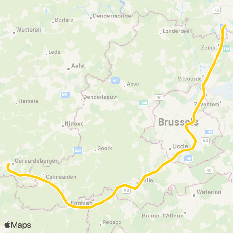 SNCB Hal - - Malines map