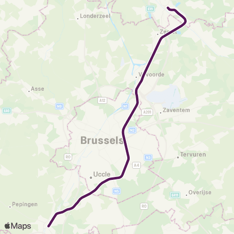 SNCB Hal - - Malines map