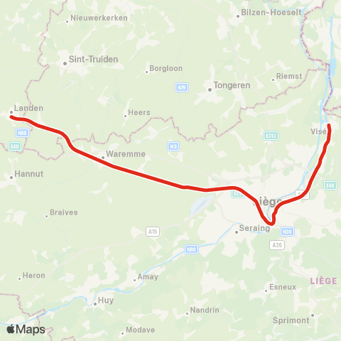 SNCB Landen - - Ans map