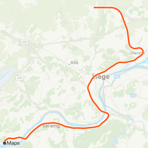 SNCB Liège-Guillemins - - Flémalle-Haute map