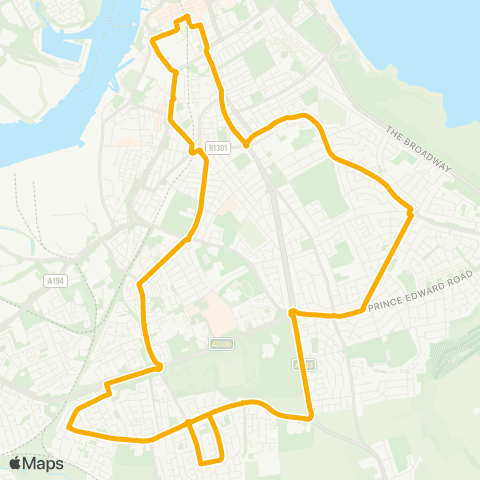 Stagecoach North East Ryelands Park - Station map