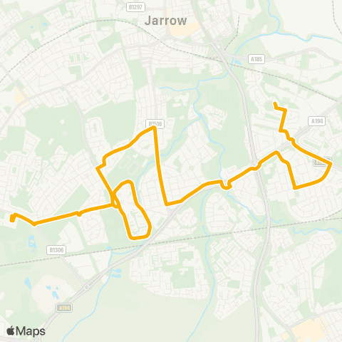 Stagecoach North East Falmouth Dr-Tavistock Pl - St Joseph's Catholic Academy map