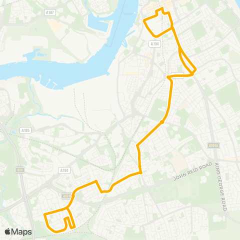 Stagecoach North East Brinkburn St - St Marys Catholic School map