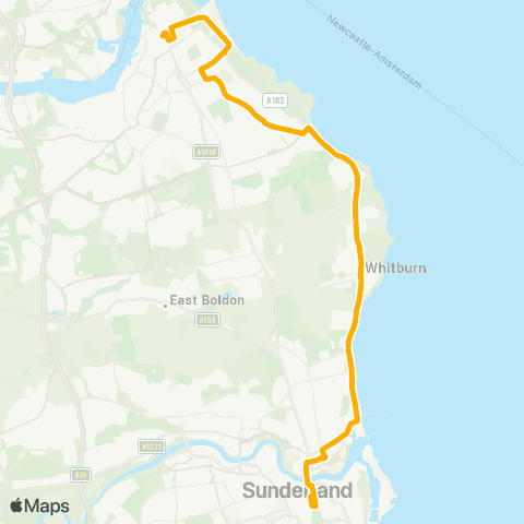 Stagecoach North East Interchange - Fawcett Street map