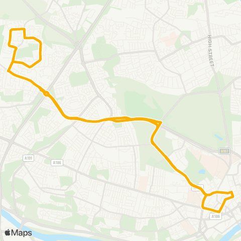 Stagecoach North East Newcastle Grainger St - Newcastle Grainger St map