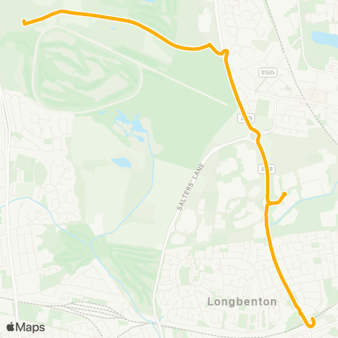 Stagecoach North East Interchange - Gosforth Park map
