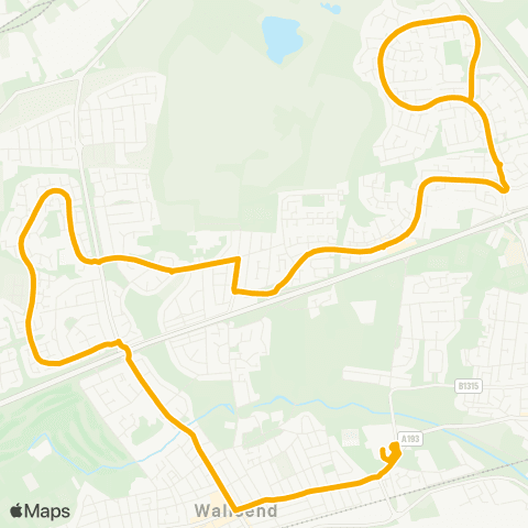 Stagecoach North East Addington Dr-Augusta Court - Burnside Business / Enterprise Coll map