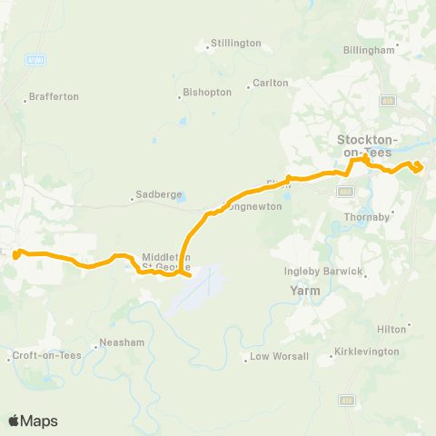 Stagecoach North East Dolphin Centre - Dfs map