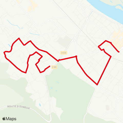 SN'go! Vernon St Adjutor <> République map