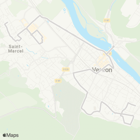 SN'go! Vernon les Douers <> St Marcel Cornouilleres map