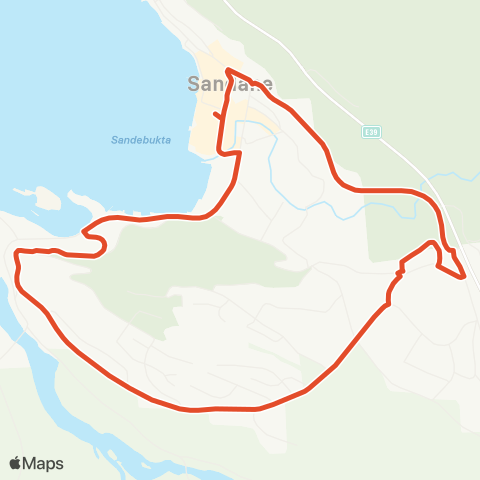 Skyss Sandane ringbuss map