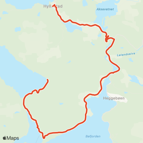 Skyss Sognnes-Hyllestad map