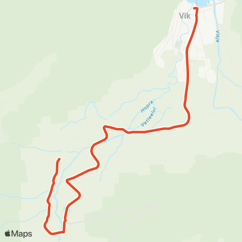 Skyss Tistel-Vik map
