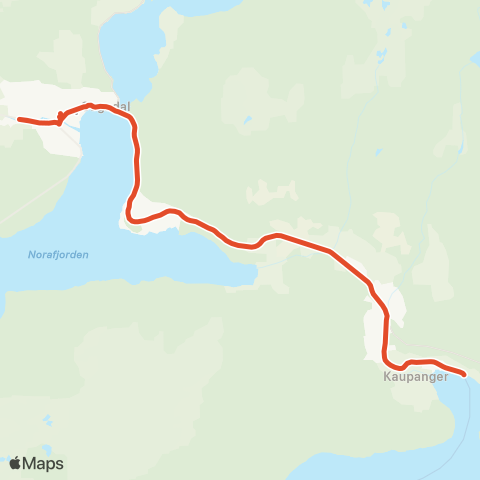 Skyss Sogndal-Kaupanger map