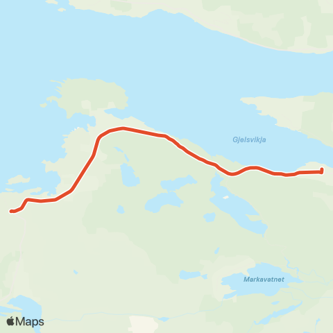 Skyss Stavestrand kryss-Gjelsvik map