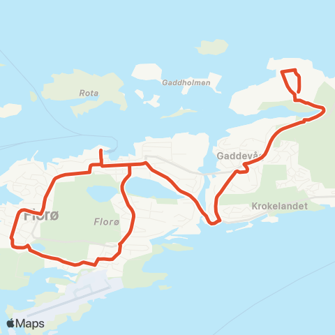 Skyss Arbeidsrute Verftet / Botnaneset map