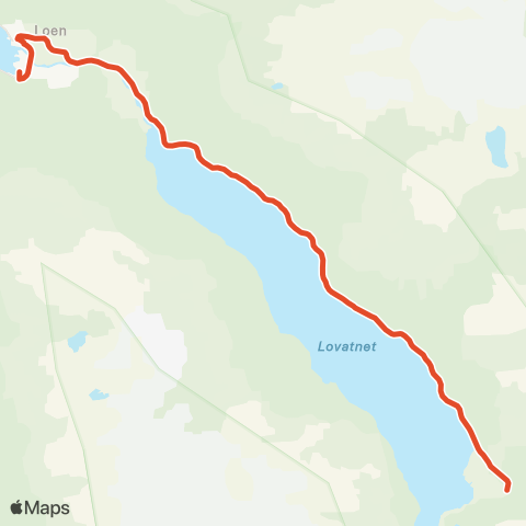 Skyss Loen-Lodalen map