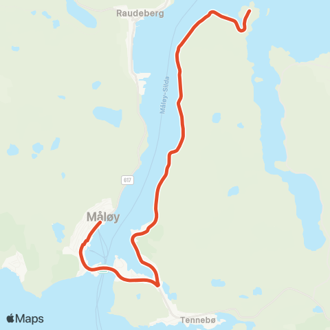 Skyss Måløy-Osmundsvåg map