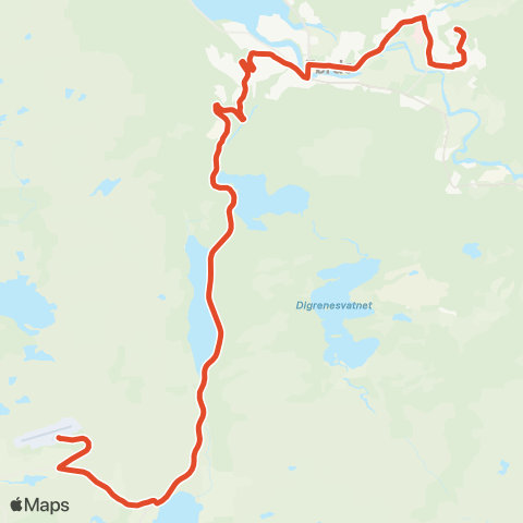 Skyss Flybuss Førde-Bringeland map