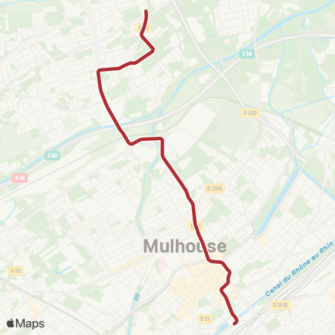 Soléa Gare Centrale - Châtaignier map