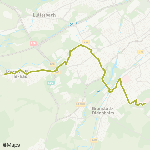 Soléa Hôpital e.Muller - Campanule map