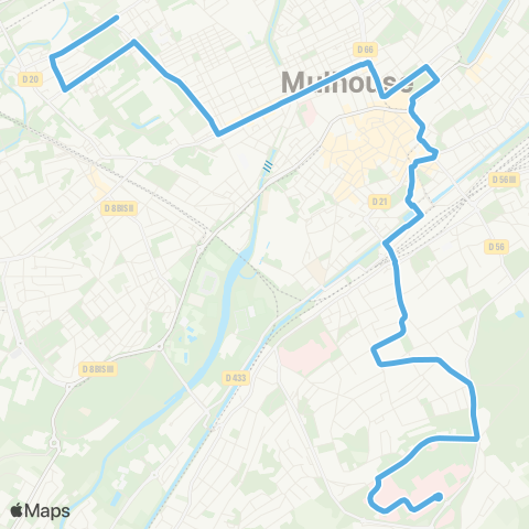 Soléa Lesage - Hôpital e. Muller map