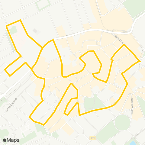 Soléa Navette du Centre-Ville de Mulhouse map