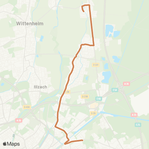 Soléa Scolaire Soléa Scolaire - Collège Ste-Ursule map