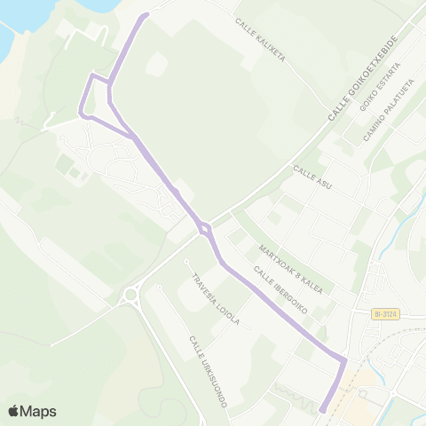 Sopelbus 4 Linea map