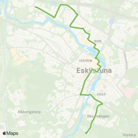 Sörmlandstrafiken Bussgaraget—Vilsta Motionscenter map