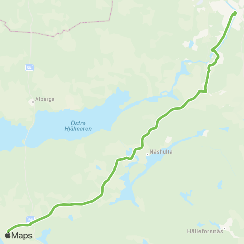 Sörmlandstrafiken Äsköping—Fristadstorget map