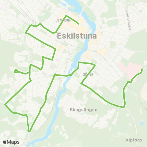 Sörmlandstrafiken Fristadstorget—Mälarsjukhuset map