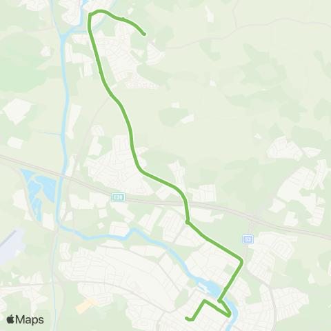Sörmlandstrafiken Säby—Eskilstuna Resecentrum map