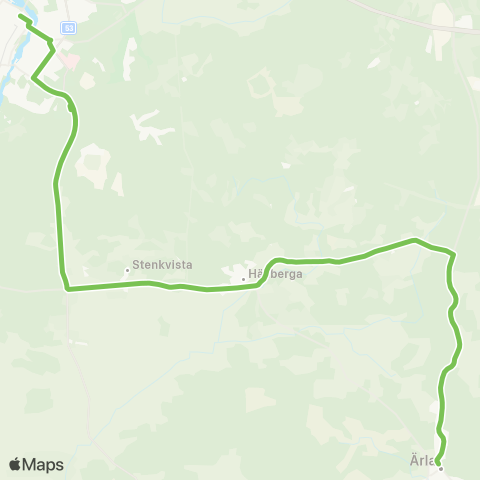 Sörmlandstrafiken Fristadstorget—Ärla Station map