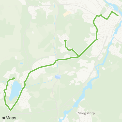 Sörmlandstrafiken Fristadstorget—Västra Borsökna map
