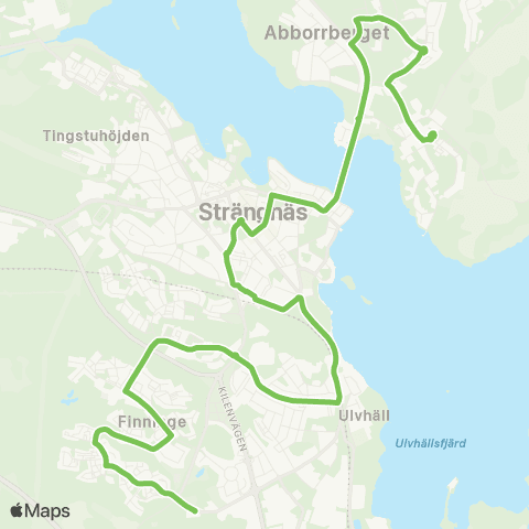 Sörmlandstrafiken Nya Kyrkogården—Sundby Park map